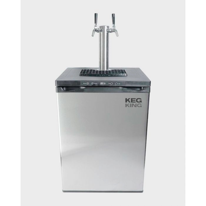 Kegerator | KegMaster Series XL | Complete Homebrew Package standard fridge with double tap